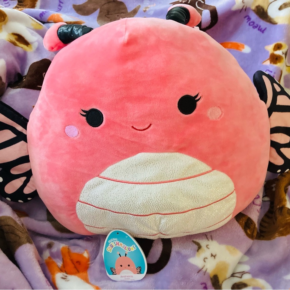 12” Andreina Pink Butterfly squishmallow